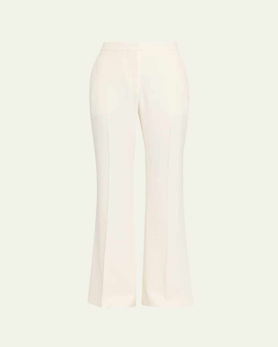 Mid-Rise Wool Bootcut Trousers